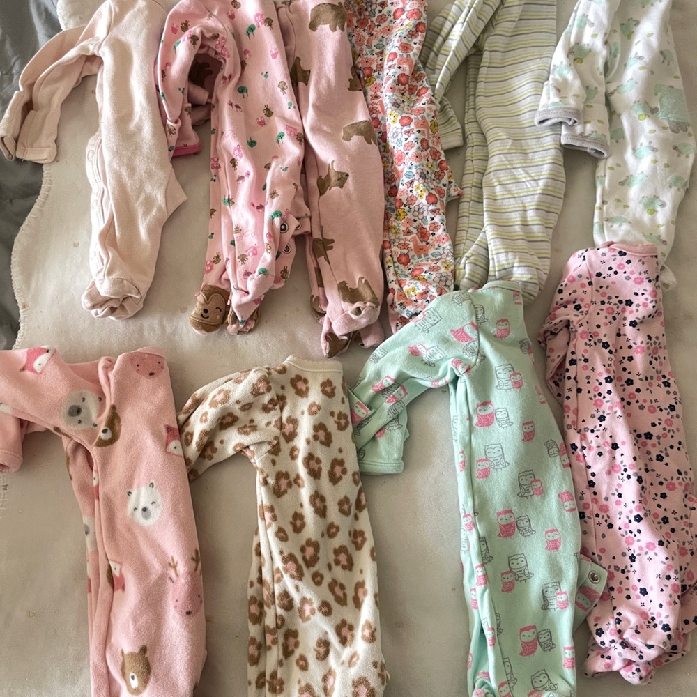 Carter's Pink and Cream Footies Collection